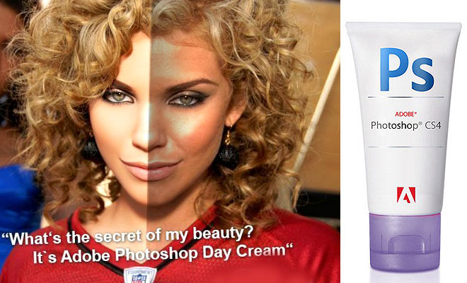 What's the secret of my beauty? Adobe Photoshop Day Cream - 25 After Before Photos
